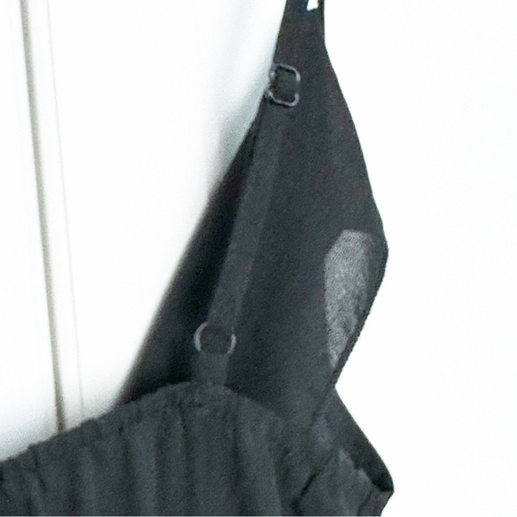 Missguided Black Drape Front Bodysuit 4 Adjustable Straps - Picture 8 of 11